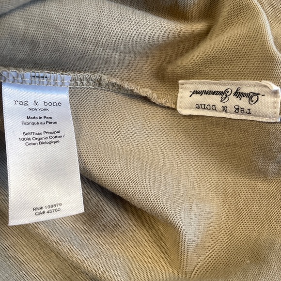Rag & Bone Khaki Muscle Tee - Picture 5 of 6